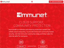 Tablet Screenshot of immunet.com